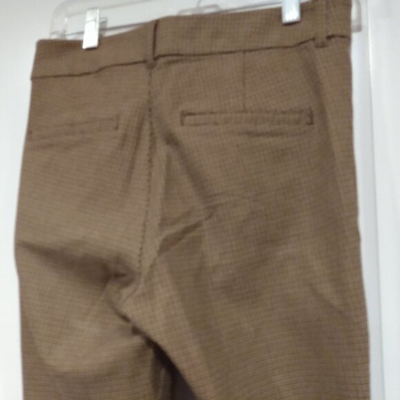 OLD NAVY High-Waisted Pixie Skinny Ankle Pants, Gold Houndstooth, Size 4P - Picture 8 of 9